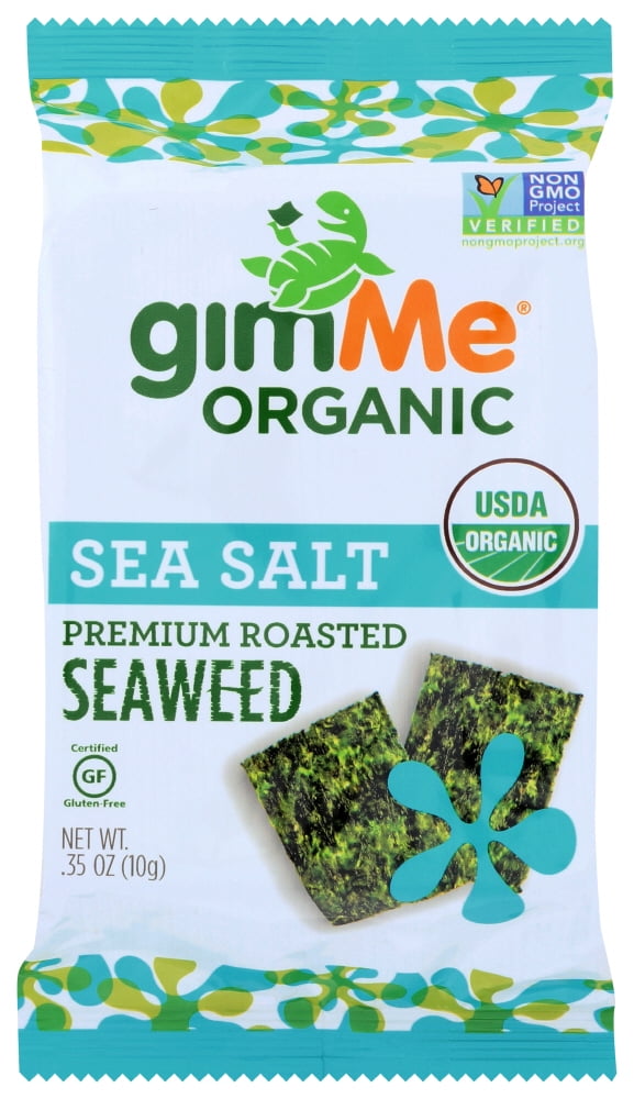Gimme Organic Seaweed Chips Sea Salt, .35 Oz