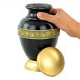 thumbnail image 3 of 10" Aluminum Cremation Urn (Black), 3 of 3
