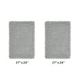 thumbnail image 6 of Better Trends 2 Piece Bathroom Rugs Set 100% Cotton, Soft Tufted Bath Mat, Water Absorbent & Reversible Bath Rug (Gray) Lilly Crochet Collection, 6 of 6