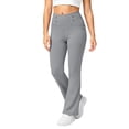thumbnail image 5 of Frostluinai Fleece Lined Leggings for Girl 5-14Y High Waist Thermal Flare Yoga Pants with Pocket Solid Fall Winter Bell Bottom Pants, 5 of 9