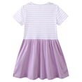 thumbnail image 3 of GYRATEDREAM 2-7 Years Toddler Girl Cotton Casual Dress Summer Short Sleeve Basic Playwear Sundress, 3 of 9