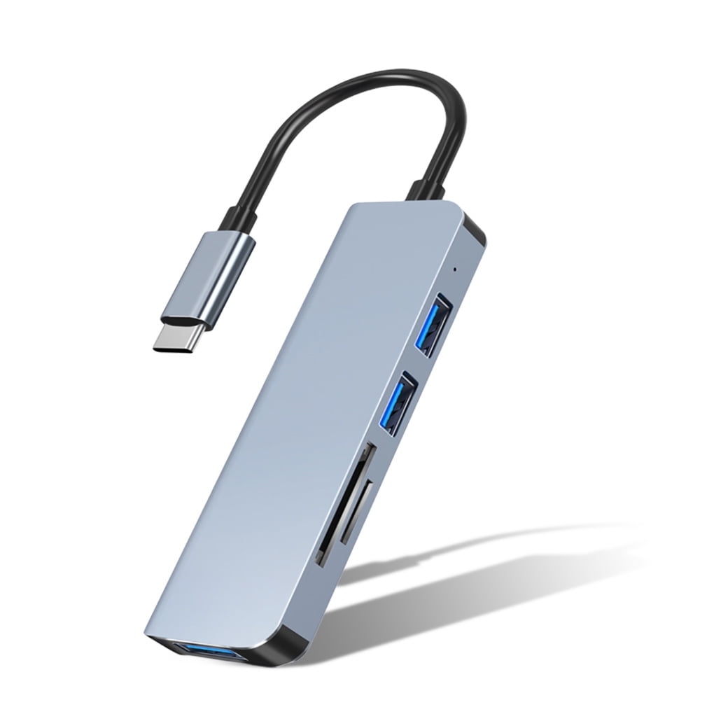 USB Hub Fast Docking Station Low Latency Splitter U-disk Adapter Laptop Aluminum Alloy Housing Converter -
