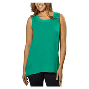 Adrienne Vittadini Womens High-Low Sleeveless Blouse Top, Small