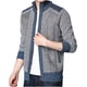 thumbnail image 1 of Hombres Casual Invierno Cuello alto Manga larga Tejido Cardigan Cremallera Suéter Abrigos Pompotops oipoqjl13107, 1 of 4