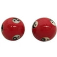 thumbnail image 4 of Baoding Balls Chinese Health Massage Hand Exercise Stress Balls - Red Yinyang #2, 4 of 5