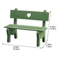 thumbnail image 3 of Hzzsbu Miniature Sofa Bench Solid Color Chair Figurine Decorative Garden Bench Green Wooden Sofa Ornament Shooting Background Props, 3 of 7