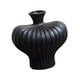 thumbnail image 3 of Florero de arte moderno, arreglo floral, regalo de inauguración de la casa, obra de arte, florero de cerámica, decoración del hogar para estantería, Negro, 3 of 8