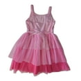 thumbnail image 2 of Zunie Girl Occasion Knee Length Lined Layered Sleeveless Dress (Pink Tiered, L (10/12)), 2 of 2