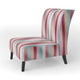 thumbnail image 3 of Designart « Motif d'Harmonie Rayée Rose Vibrante » Fauteuil d'Appoint Rembourré à Rayures Roses - Fauteuil Moderne pour Chambre, 3 of 7