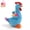 Blue, variant on Tri Color Rooster Dog Toy with Squeaky Sound, Knotted Teeth Cleaning Chew Toy for Large Dogs Puppies and Cats