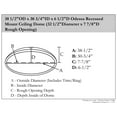 thumbnail image 3 of Ekena Millwork DOME38OD 38.50 in. OD x 30.75 in. ID x 6.50 in. D Odessa Recessed Mount Ceiling Dome, 3 of 8