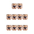 thumbnail image 1 of Qarigey Calzoncillos de ropa interior para hombre, suaves y sexis, superelásticos, suaves y sexis, azul oscuro M Type2 NO2, 1 of 6