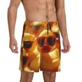 thumbnail image 2 of Goofa Sunglasses Yellow Duck Pattern Men's Pajama Short Sleep Shorts Soft Comfortable Breathable Pajamas Shorts with Pockets-Large, 2 of 6