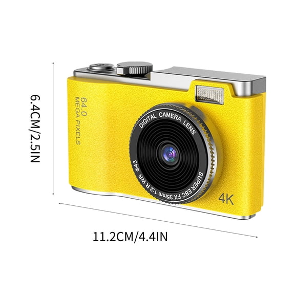 Momihoom 4K Digital Camera with 64MP High Resolution, Compact Point-and-Shoot Camera for Photography and Video Recording