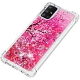 thumbnail image 6 of Compatible with Samsung Galaxy A51 5G Case Liquid Glitter Cute Stylish Slim TPU Silicone Quicksand Sparkle Shockproof Protective for Women Girls Case for Galaxy A51 5G Cherry Blossoms YB, 6 of 12