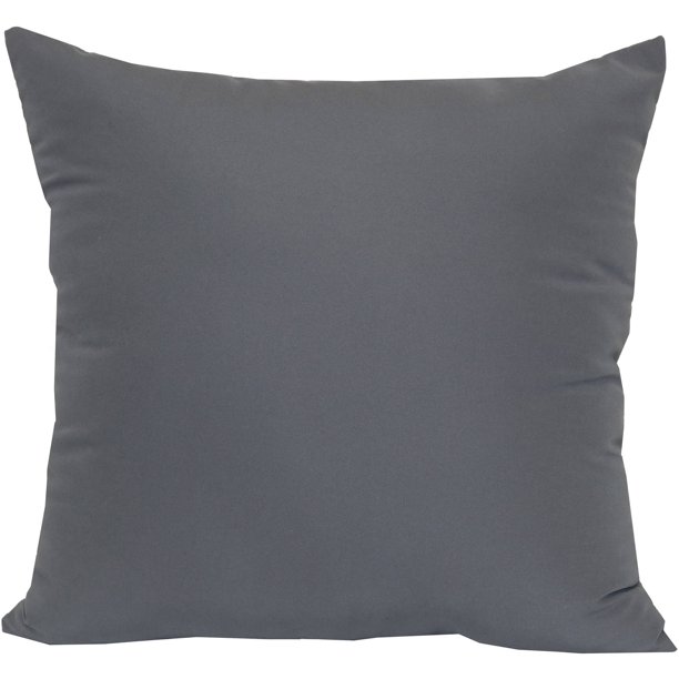 Mainstays Solid Microfiber Twill Accent Decorative Throw Pillow, 17" x