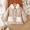 thumbnail image 2 of Vedolay Baby Girls Clothes Casual Button Down Overcoat Jackets Outwear Khaki,120, 2 of 5