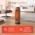 thumbnail image 5 of Lasko 755320 Silver 1500W 2 Speed, Oscillating, Remote, Timer Ceramic Tower Space Heater, 5 of 17