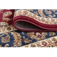 thumbnail image 5 of Transitional Area Rug (6'7'' x 9'6'' Oval) Border Red, Beige Living Room Easy to Clean, 5 of 5