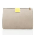 thumbnail image 4 of Women's Vegan Leather Crossbody Clutch Purse with Unique Pinch Lock and Detachablestrap, 4 of 4
