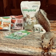 Squirrel Food Starter Package - Includes Nutritionally Complete Diet, Natural Treats & Healthy Vitamin Supplements - for Grey Squirrels, Ground Squirrel, Chipmunks, Flying Squirrels