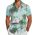 thumbnail image 4 of Hawaiian Shirt for Men Casual Turndown Collar Short Sleeve Button Up Shirt Tropical Beach Shirt Lightweight Mens Shirts Casual Relaxed Fit, 4 of 4