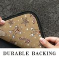 thumbnail image 6 of Brown Christmas Pattern Door Rugs,Washable Non Slip Door Mats Indoor,Decorative Door Mats,Entry Mat Indoor for Entrance,Bedroom,Kitchen,Bathroom,30"x17", 6 of 6