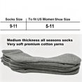 thumbnail image 5 of DOVACKA 6 pairs Women's Cushioned Ankle Socks, Breathable Cotton Solid Color for Athletic Running, 5 of 5