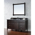 thumbnail image 4 of James Martin Vanities 60" Burnished Mahogany Single Vanity w/ 3 CM Charcoal Soapstone Quartz Top, 4 of 5
