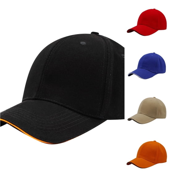 XIAOCHA Solid‑Trimmed Baseball Cap for Womens Daily Dad Hat,Clear