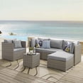 thumbnail image 4 of Modway Fauteuil d'Angle de Patio en Rotin et Tissu, Fini Gris, 4 of 4