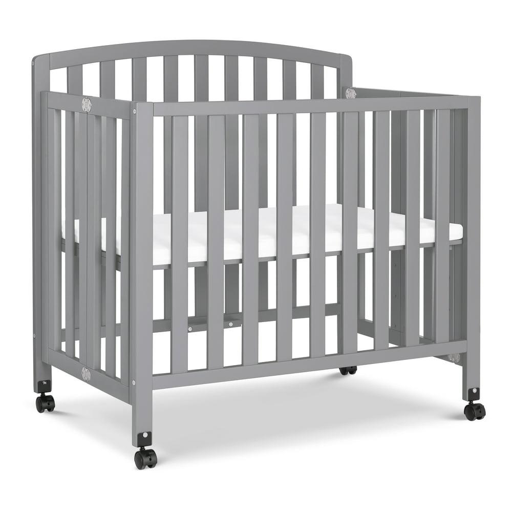 DaVinci Dylan 3in1 Folding Portable Mini Crib and Twin Bed, Gray