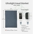 thumbnail image 3 of Litume Travel Blanket Velvet 2-Pack – Ultra Lightweight & Breathable Velvet Fleece, 67 x 48 in Soft Compact Blanket for Airplane, Camping, Train, Backpacking & Office Use – Includes Stuff Sack, 3 of 10