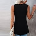 thumbnail image 4 of Viikei Tank Top for Women Sleeveless Tops Plus Size Sleeveless Lace Active Tank Tops Ruffle Loose Tunic Blouse Shirt Blouse, 4 of 6