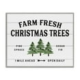 thumbnail image 5 of Stupell Industries White Planked Look Holiday Farm Fresh Christmas Trees Spruce and Fir Graphic Art Gray Framed Art Print Wall Art, 16x20, by Lettered and Lined, 5 of 5