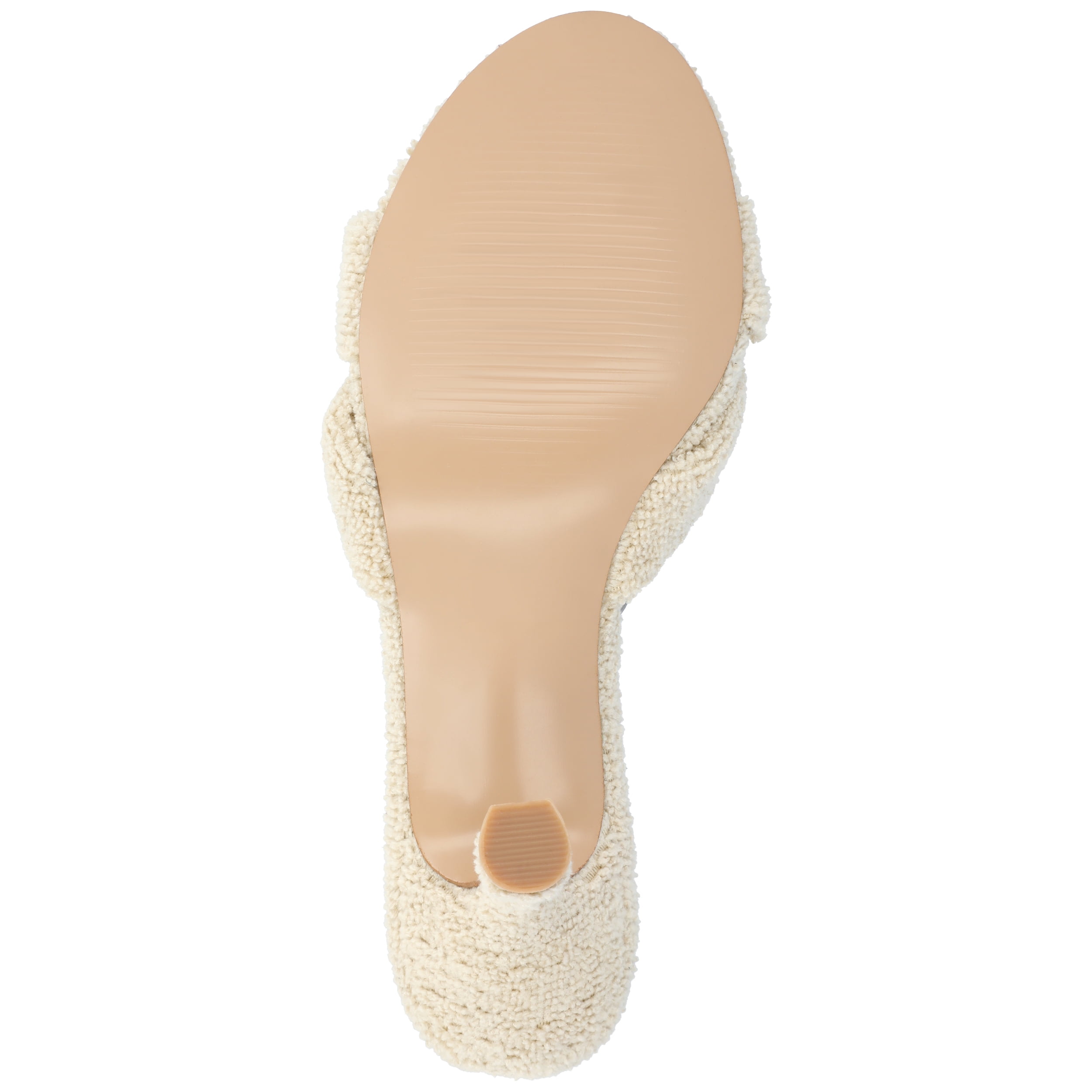 Journee Womens Mannon Soft Terry Cloth Slip On Open Toe Sandals