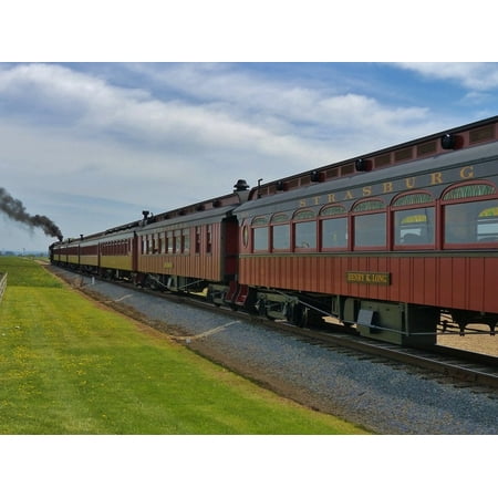 Steam Rails - Canvas Print Railroad Steam Strasburg Vintage Road Rail Train Stretched Canvas 10 x 14