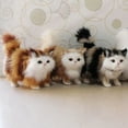 thumbnail image 6 of Mini Gift Ornament Kitten Doll Toy Model Plush Cat STYLE-5, 6 of 8