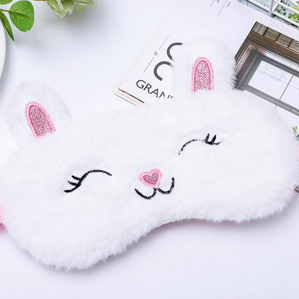 Máscara Para Dormir Aqtten De Ojos De Conejo De Dibujos Animados Para Niñas Y Niños Cubre Para Viajes huangjie unisex