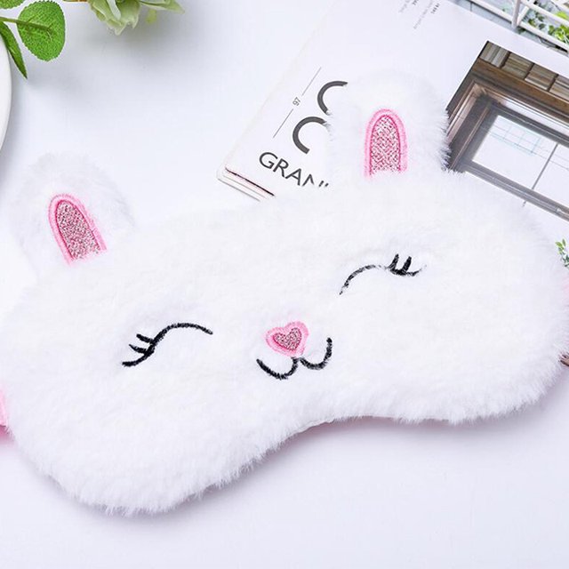 Máscara Para Dormir Aqtten De Ojos De Conejo De Dibujos Animados Para Niñas Y Niños Cubre Para Viajes huangjie unisex