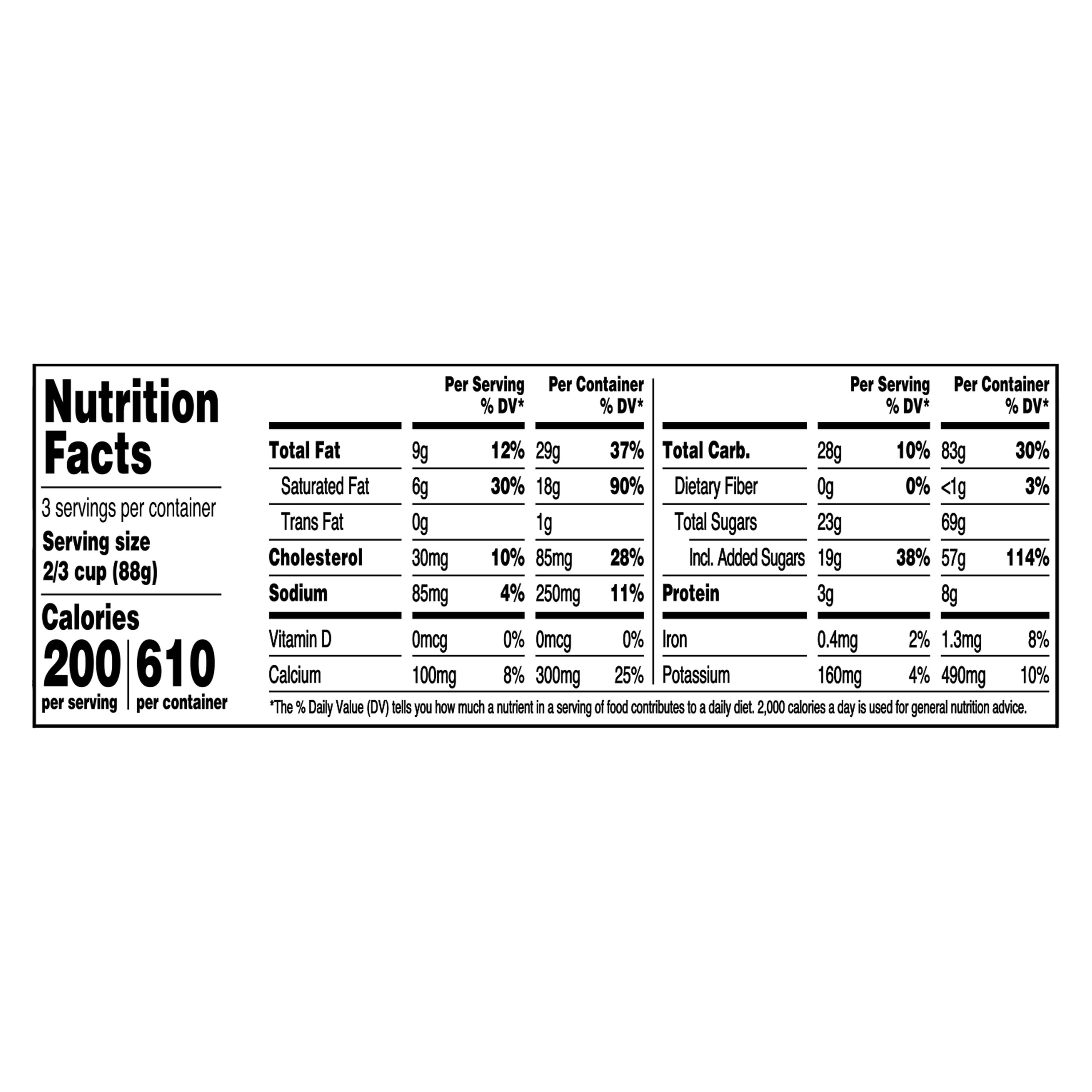 Great Value Chocolate Chip Cookie Dough Ice Cream, 16 fl oz