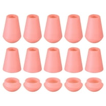 Uxcell 20Pack Plastic Cord Lock Bell End Stopper Cord End Lock Rope Fastener, Dark Pink