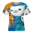 thumbnail image 4 of The Octonauts Kids Short Sleeve Tee Shirt Novelty Crewneck T-Shirts Unisex Summer Blouse Tops for Boys Girls 100CM, 4 of 8