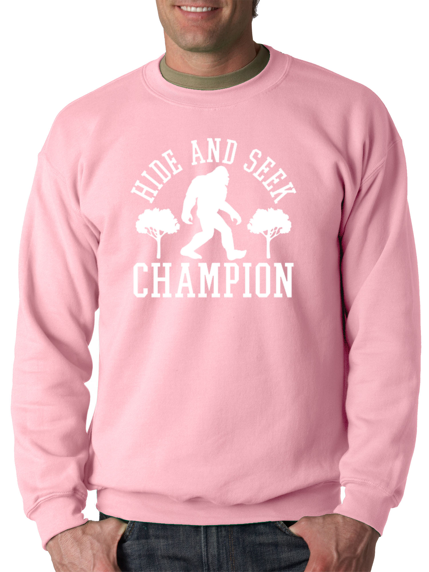 light pink champion crew neck