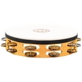 thumbnail image 4 of Meinl 10" Recording Combo Goat Skin Wood Tambourine with Double Row Jingles, Super Natural, 4 of 5