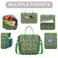 thumbnail image 2 of DarkGreen Cartoon Dinosaurs Plants Pattern Womens Lunch Box for Work,Insulated Large Lunch Bag for Tween and Teen,Loncheras Para Mujer,Leakproof Adult Lunch Bag for Work,Beach,Travel,Picnic,Camping, 2 of 7