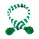 thumbnail image 5 of Bufanda navideña para mascotas, disfraz navideño, bufanda de punto decorativa para mascotas de conejo raya verde, 5 of 9