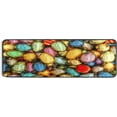 thumbnail image 5 of SKYSONIC 2'X6' Golden Artistic Easter Eggs 3D Runner Rug with Rubber Backing, Non Slip Entryway Rug Runner Washable Soft Area Rug Carpet for Hallway Bedroom Kitchen Decor, 5 of 6