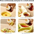 thumbnail image 6 of 1pack Mini Oil Bottle QZS Reusable Glass Sauce Bottle 100ml/3oz Olive Oil Dispenser Portable Press-Type Sauce Dispenser for Cooking White, 6 of 6