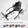 thumbnail image 4 of Cynetus Adjustable HoverCart HoverKart Go Cart Hover Cart Seat Hoverboard Seat Attachment for Electric Hoverboard self-stabilizing Scooter, 4 of 7